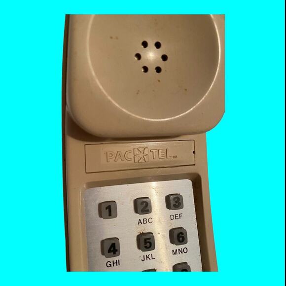 Vintage Retro Yellow Pac Tel Princess Push Button Phone Working - Picture 7 of 10